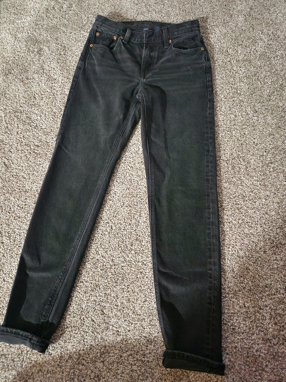 American Eagle Outfitters Black Straight Leg Jeans